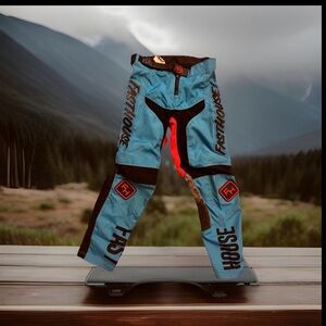 Fasthouse Kids Blue and Red Casual Pants